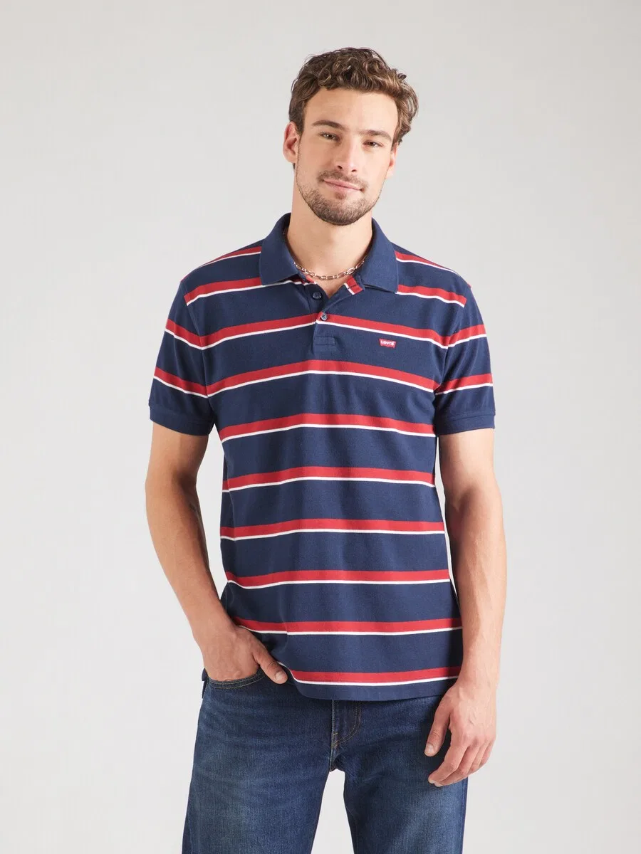 Рубашка LEVI'S 'Housemark Polo Shirt' цвета морской синевы — фото 3