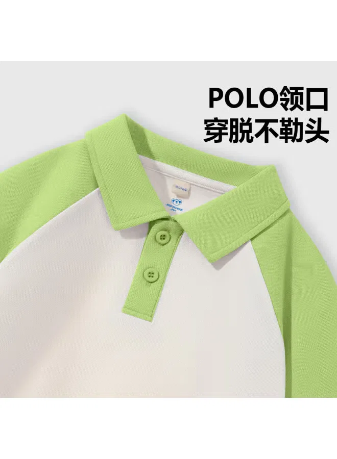 Футболка с коротким рукавом и воротником поло для девочки Jeanswest, светло-фиолетовый — фото 4