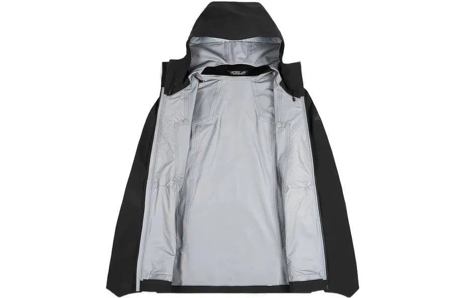 Мужская ветровка из водостойкой дышащей ткани с капюшоном Arcteryx, Exosphere Blue/Exosphere — фото 4