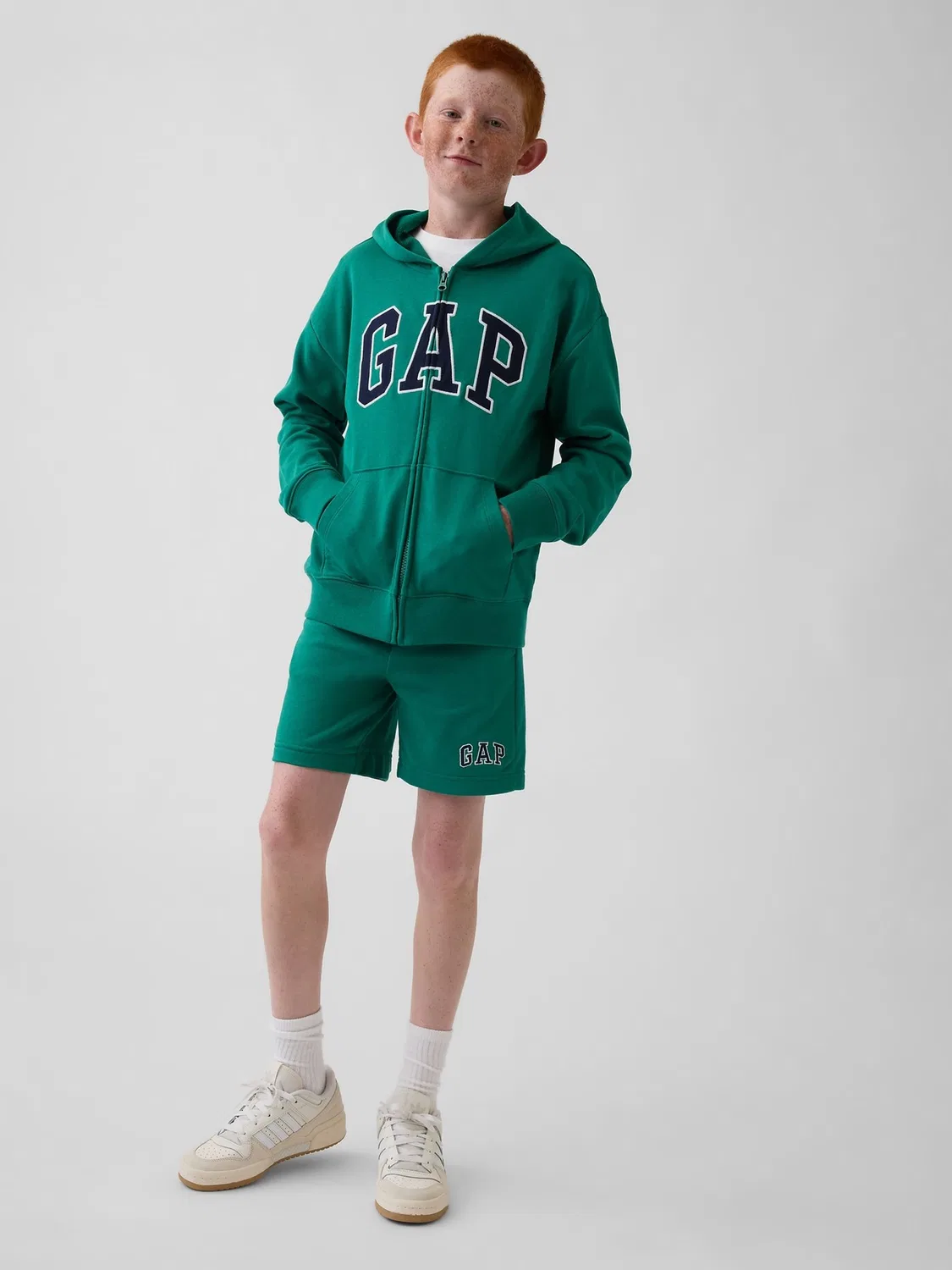 Худи с капюшоном, свободная посадка, VintageSoft Gap, зеленый — фото 3