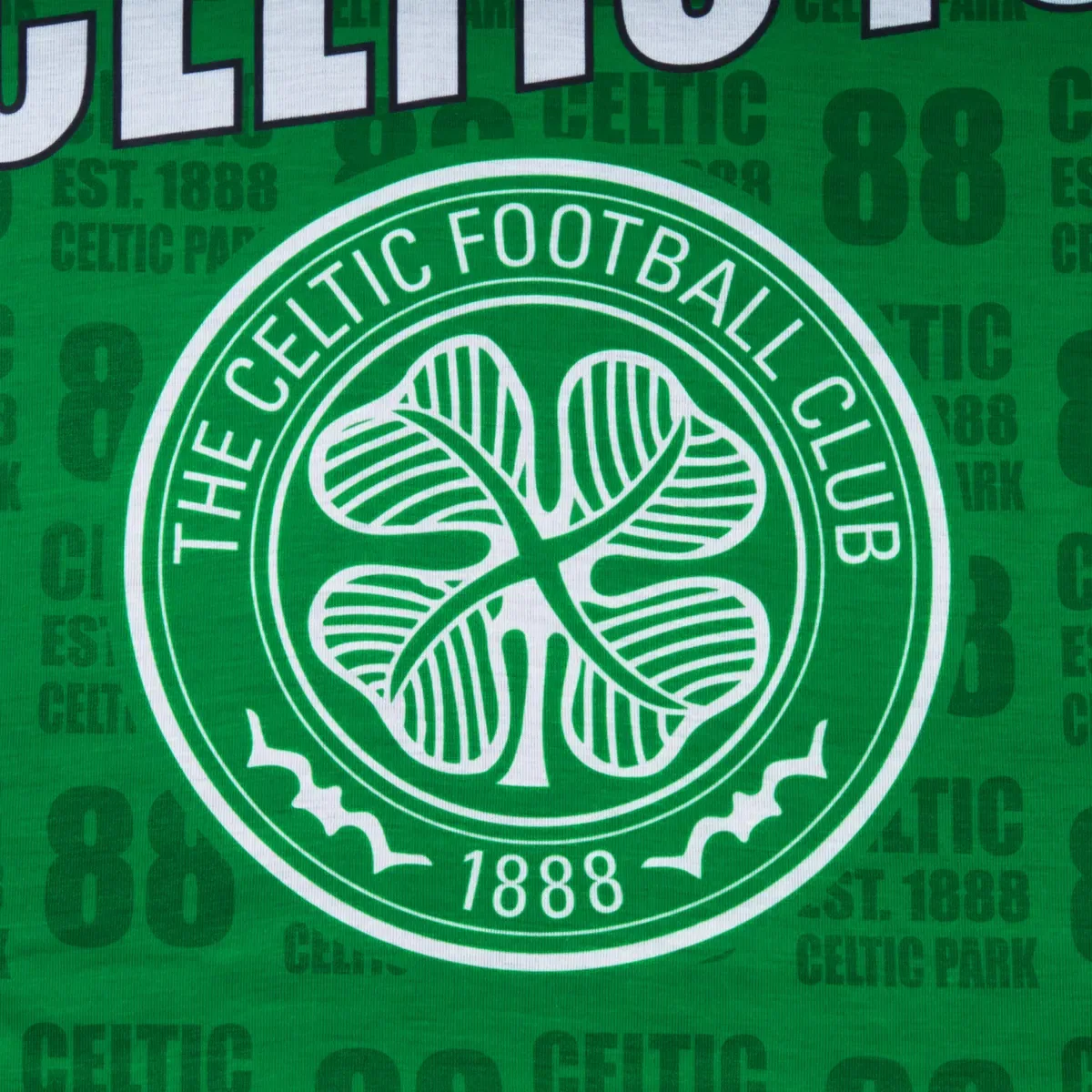 Детский комплект пижамы с коротким рукавом Celtic Fc, Green — фото 4