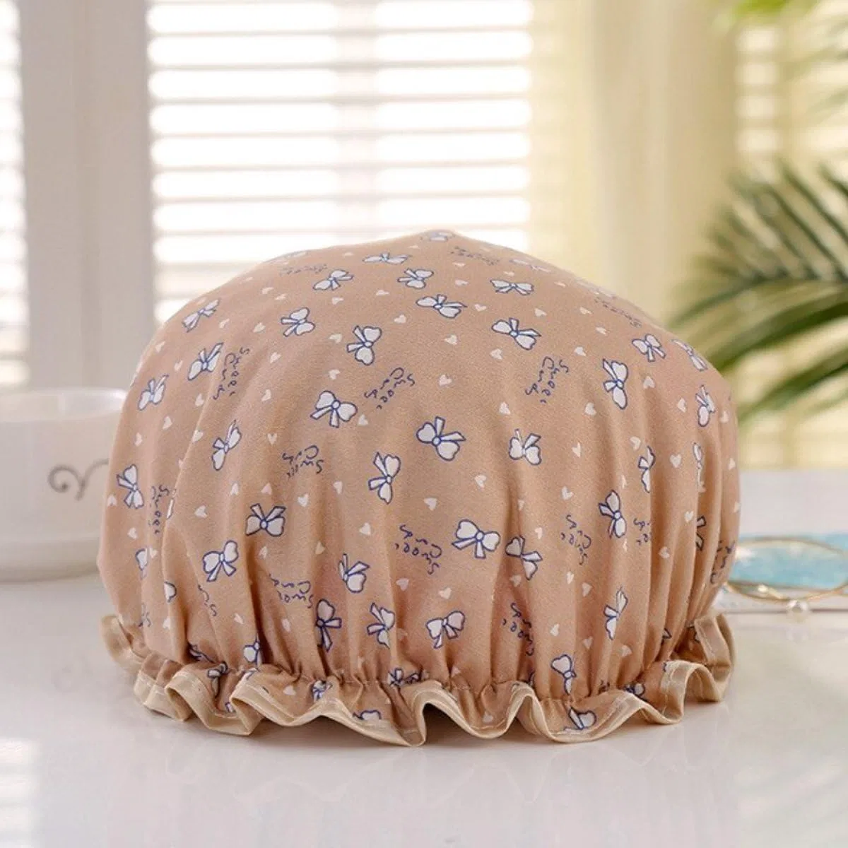 Двойная шапочка для душа, New Age Devi, 2 шт, 27x27 см, New Pink