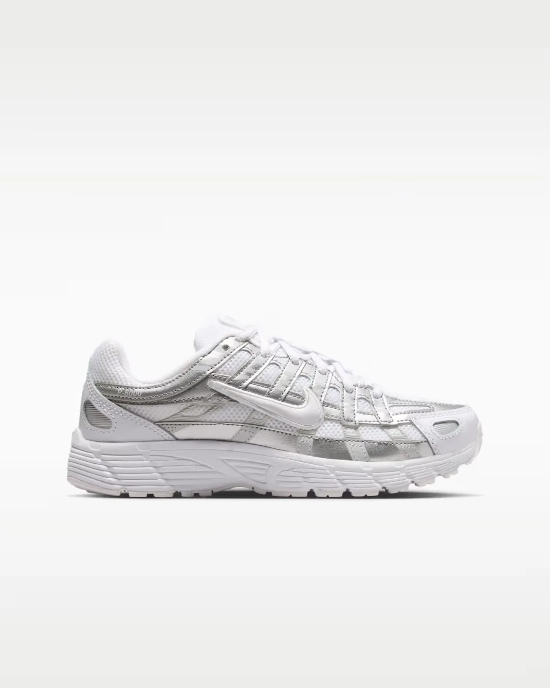 Кроссовки для детей постарше Nike P-6000, White/Photon Dust/Metallic Silver/White — фото 3