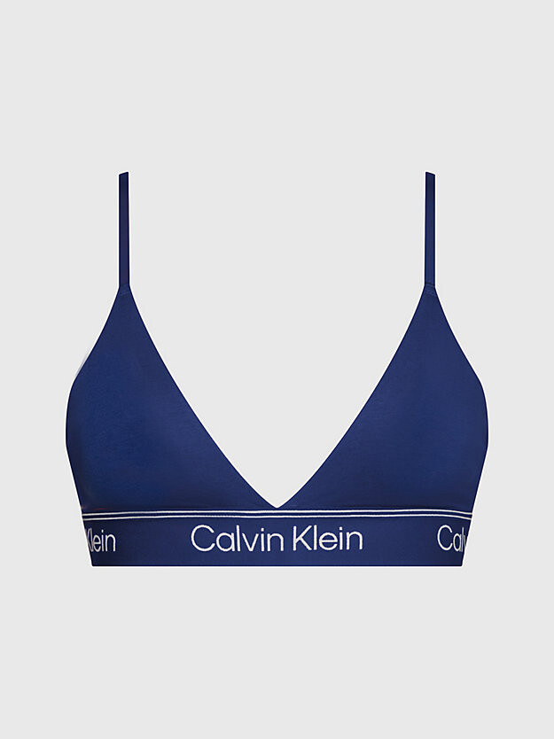

Бюстгальтер с треугольными чашечками - Athletic Cotton Calvin Klein, синий