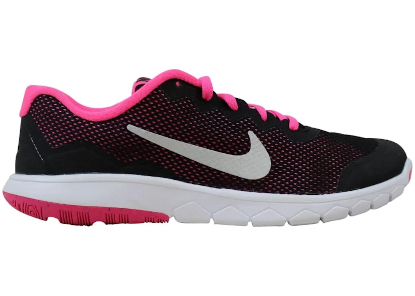Детские кроссовки Lifestyle Nike Flex Experience 4, Black/Metallic Silver-Pink