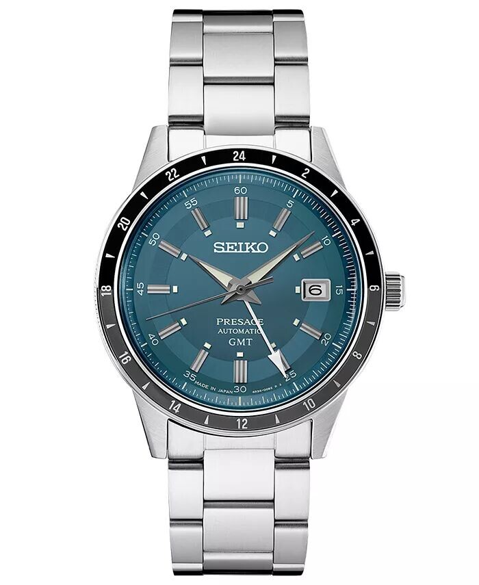 

Мужские автоматические часы Presage GMT с браслетом из нержавеющей стали, 41 мм Seiko