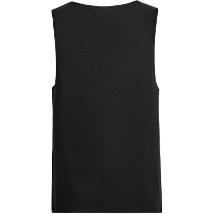 Мужская майка с круглым вырезом Black ZARA, Черный — фото 3
