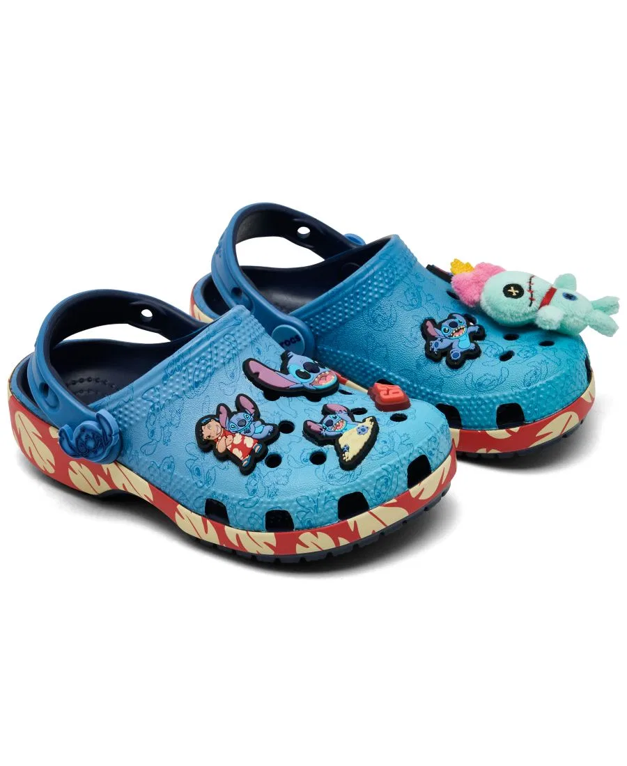 Клогс-сандалии с принтом Lilo & Stitch Crocs, Multicolor