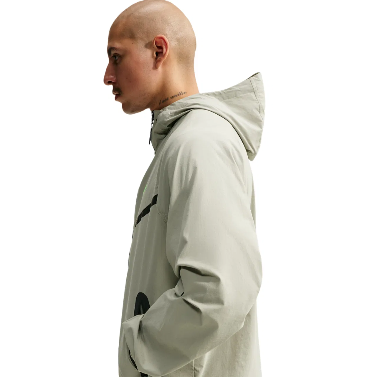 Мужская куртка Nike Tech Windrunner с капюшоном, Spruce Fog/Spruce Fog/Barely Volt — фото 2