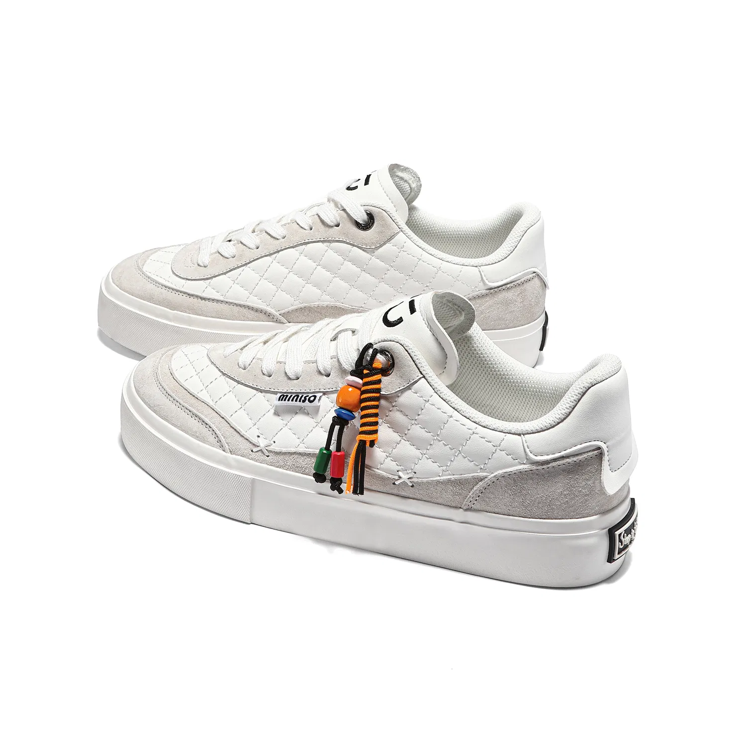 Детские кроссовки для скейтбординга MINISO, White Gray — фото 4