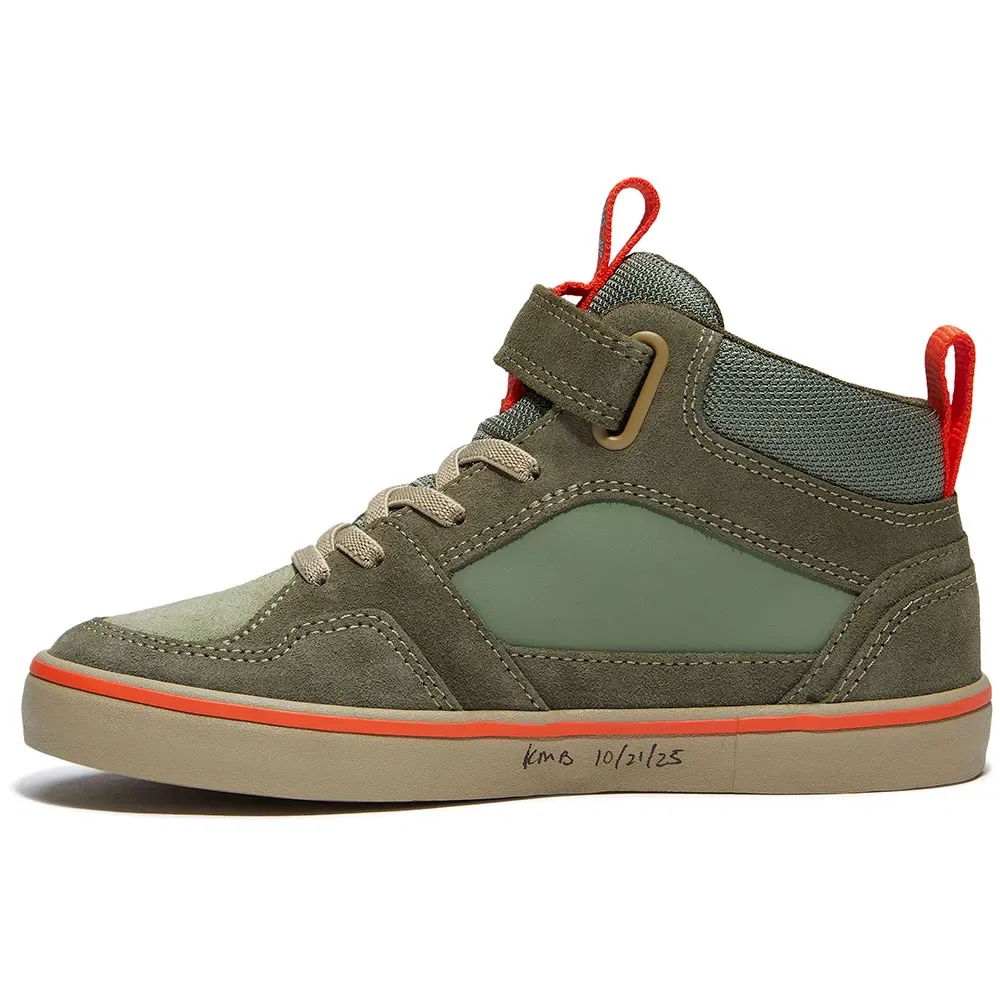 Детские кроссовки для девочек с бунге-шнуровкой Timberland Stone Jump Mid Hook&Loop, Green — фото 3