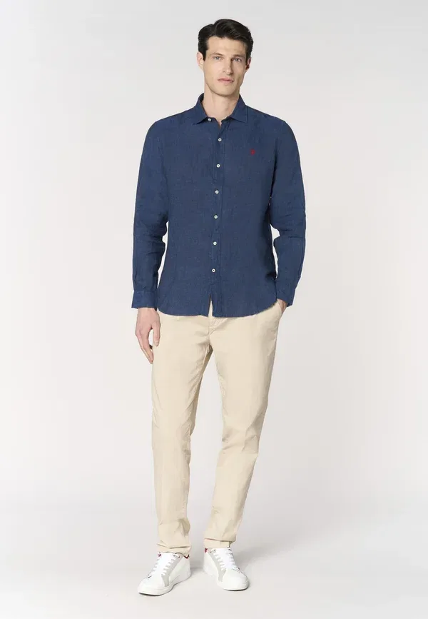 Брюки хлопковые Trousers U.S. Polo Assn, beige U.S. Polo Assn., бежевый — фото 2