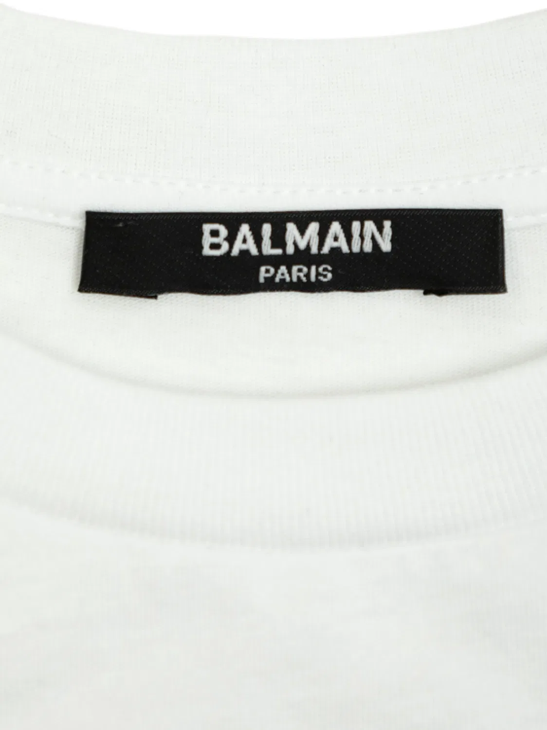 Вышитая футболка Balmain, белый — фото 2