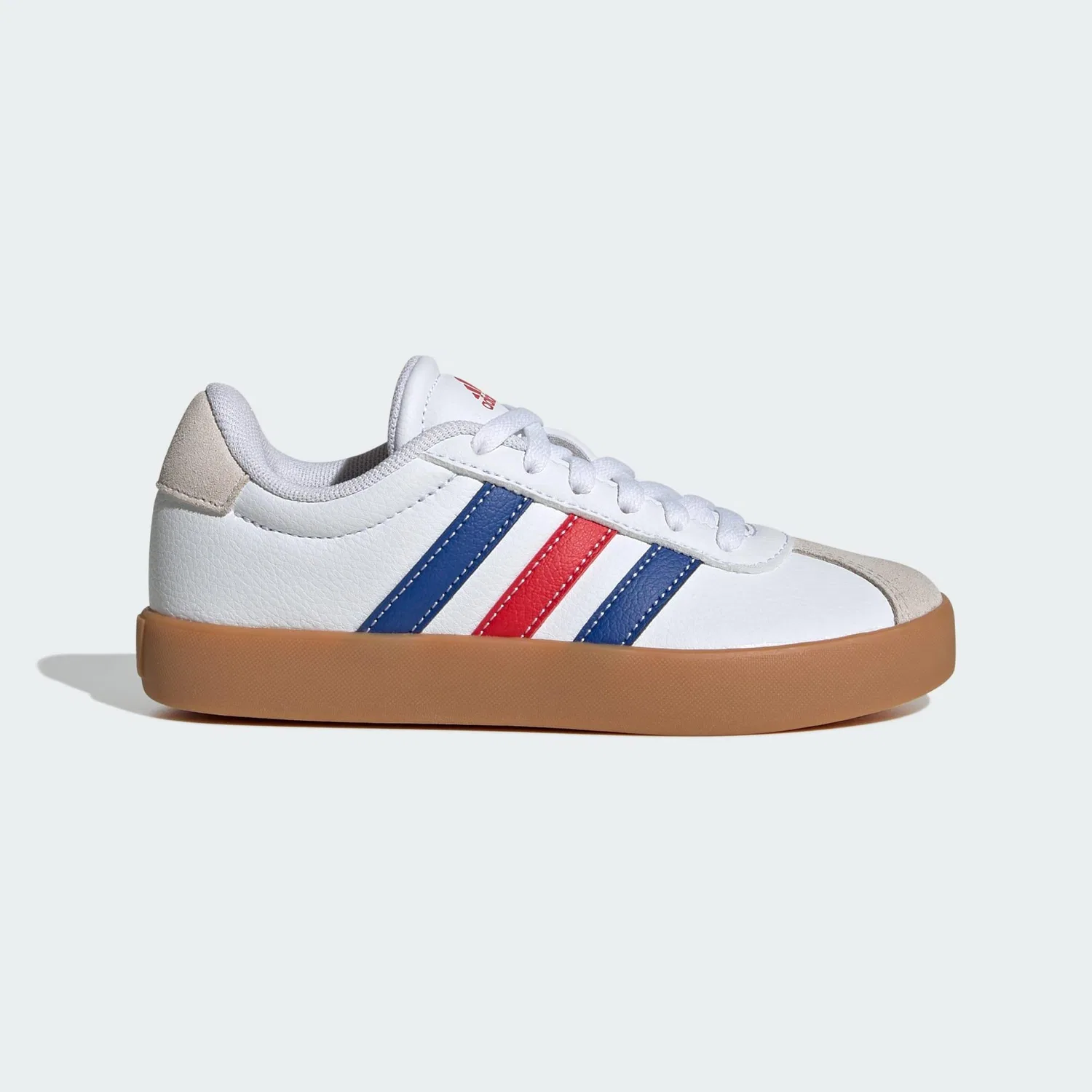 Детские кроссовки из замши VL Court 3.0 Adidas, Weiss