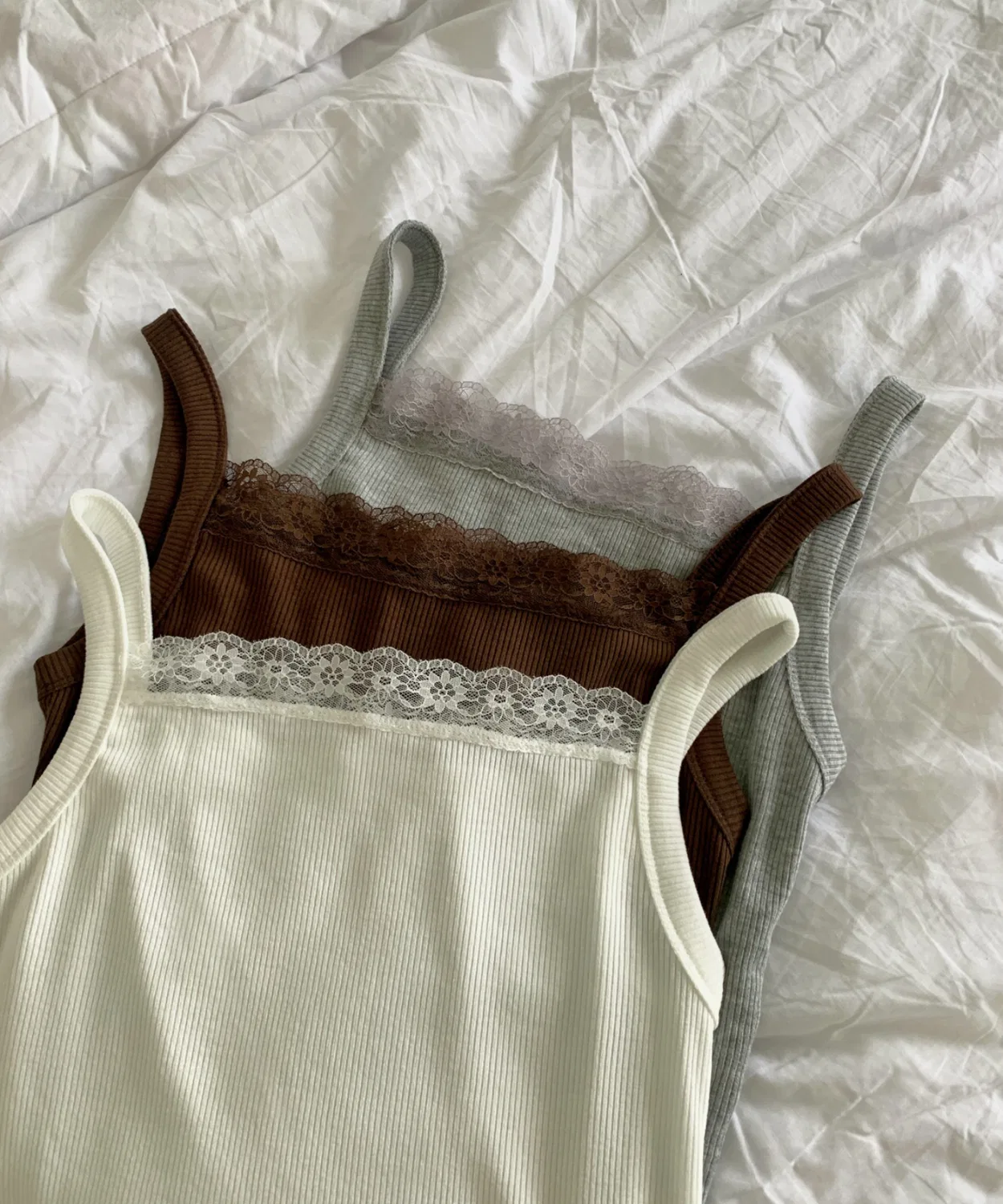 Детский топ-комбинезон без рукавов с кружевом, модель Angel Camisole, mineng, Ivory — фото 2