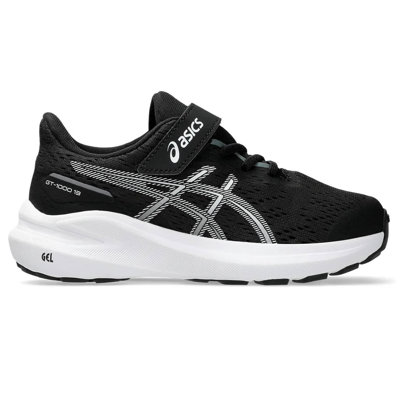 Детские кроссовки для мальчиков с гелевой подушкой ASICS, Black — фото 3
