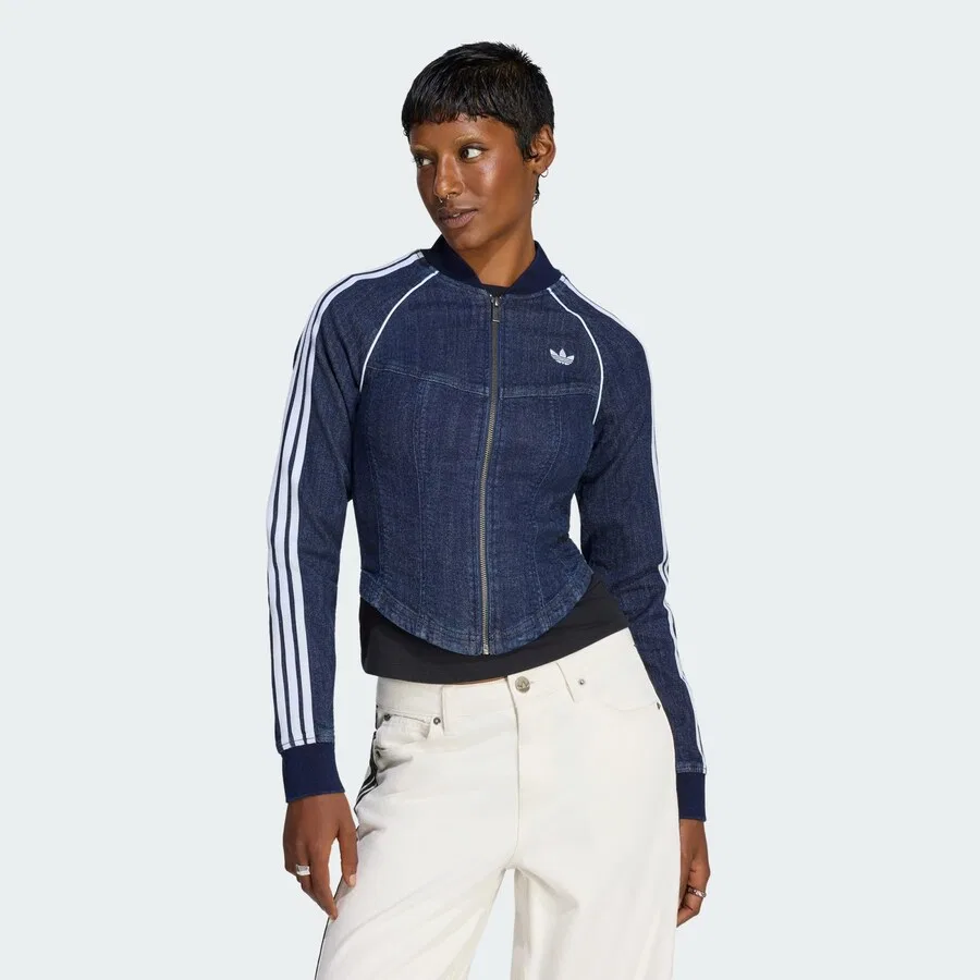 Куртка ADIDAS ORIGINALS Between-Season 'Superstar' из синего денима — фото 2