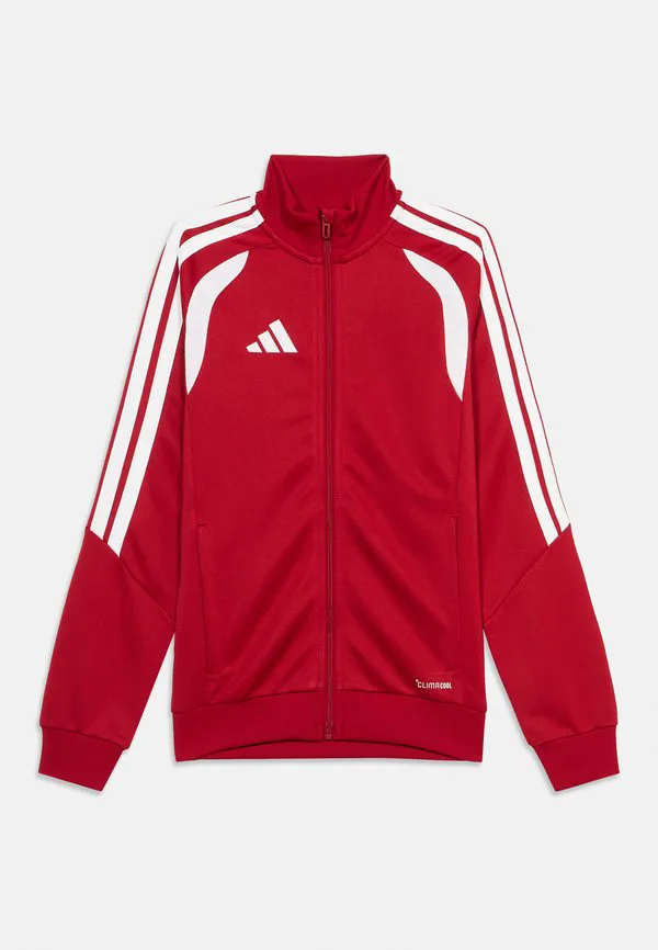 Детская тренировочная куртка tiro league, унисекс, толстовка на молнии Adidas Performance, Team Power Red/White — фото 3
