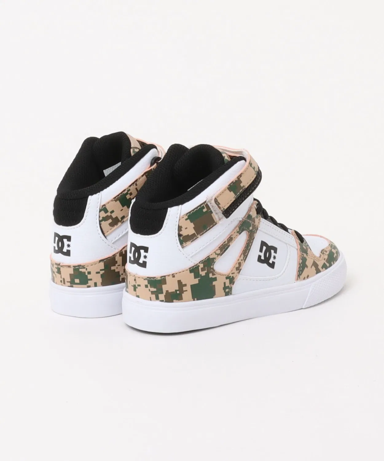 Детские высокие кеды с брендовым логотипом DC SHOES KS PURE HIGH-TOP SE EV SN, Белый — фото 2