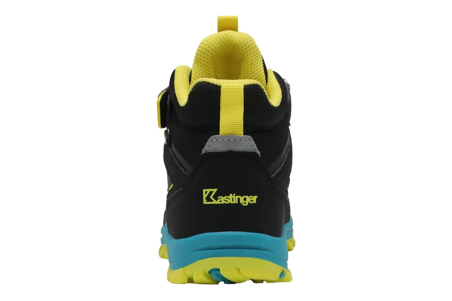 Детские ботинки для мальчиков с мембраной Karlspitz Mid Ev Ktx Kastinger, Jet Black Neon Yellow — фото 3