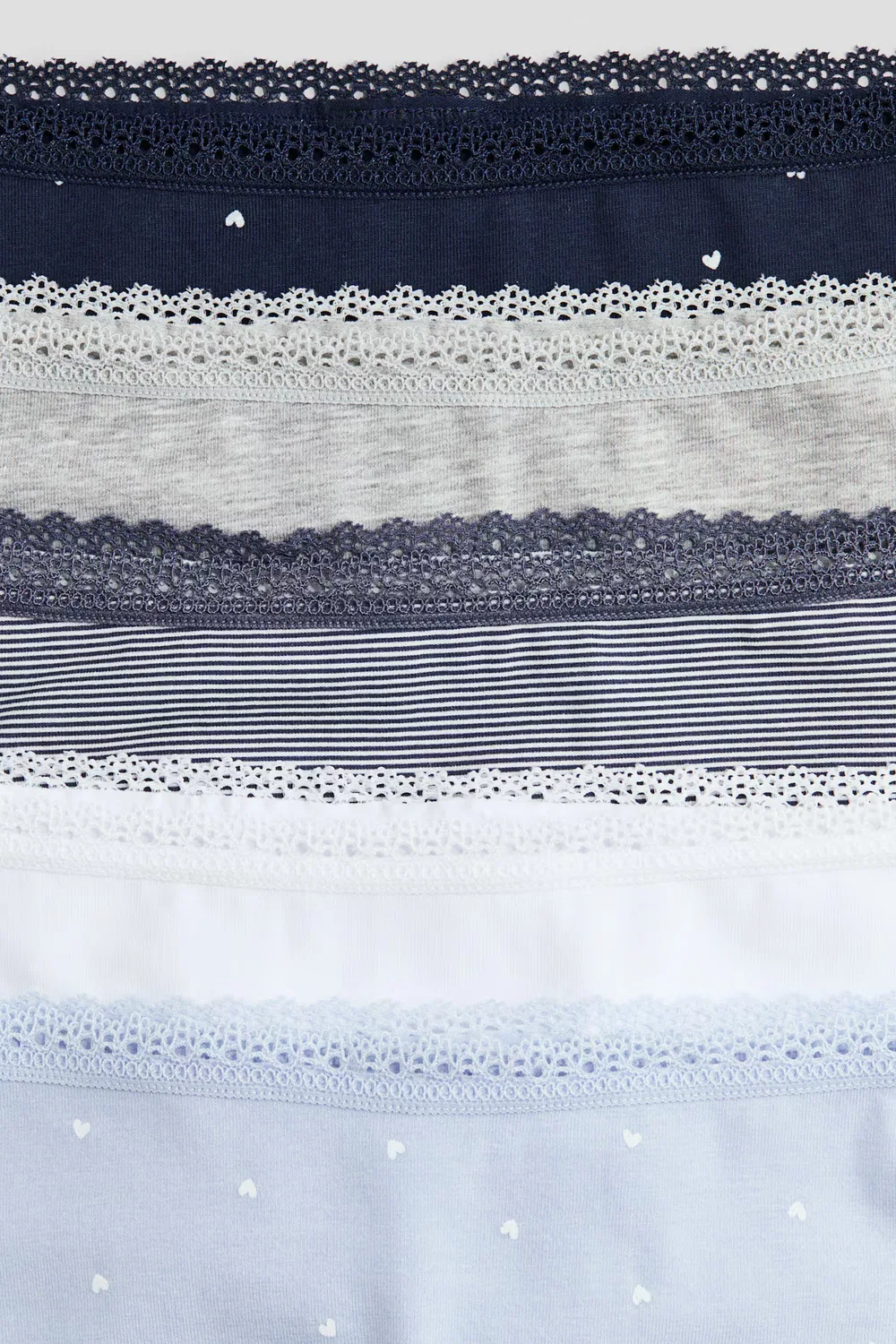 5-Pack трусы H&M, Hellblau/Herzen — фото 3