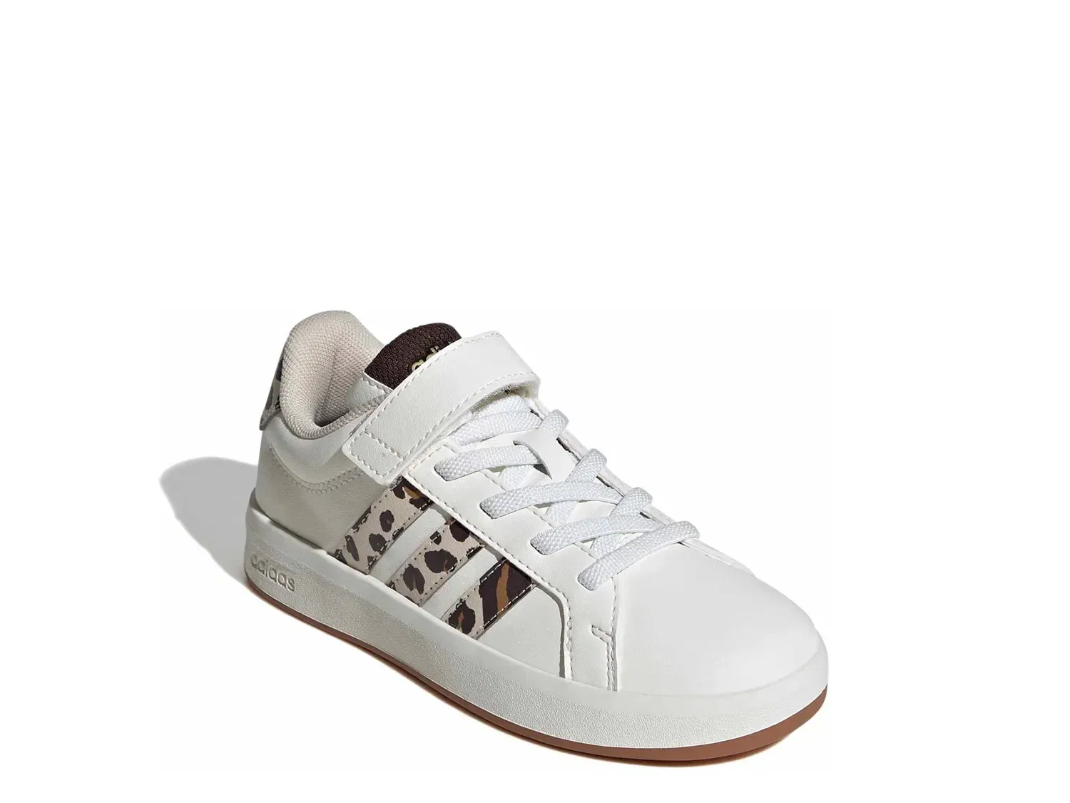 Кроссовки детские Grand Court 3.0, adidas, белый с рисунком