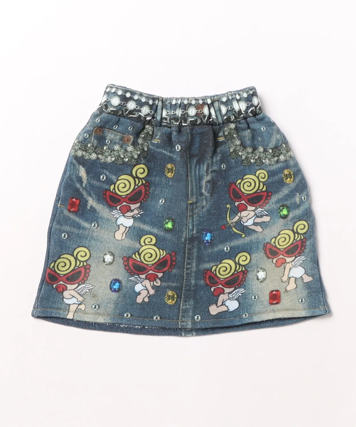 Детская юбка с блестками Like a denim Viscotex HYSTERIC MINI, Indigo Blue