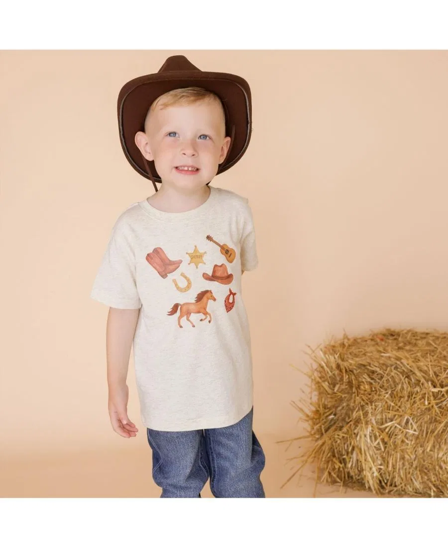 Футболка с принтом Western Cowboy Sweet Wink, Natural Heather — фото 2