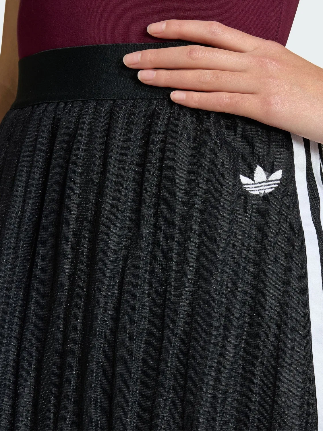 Юбка длинная adidas Originals, черный — фото 4