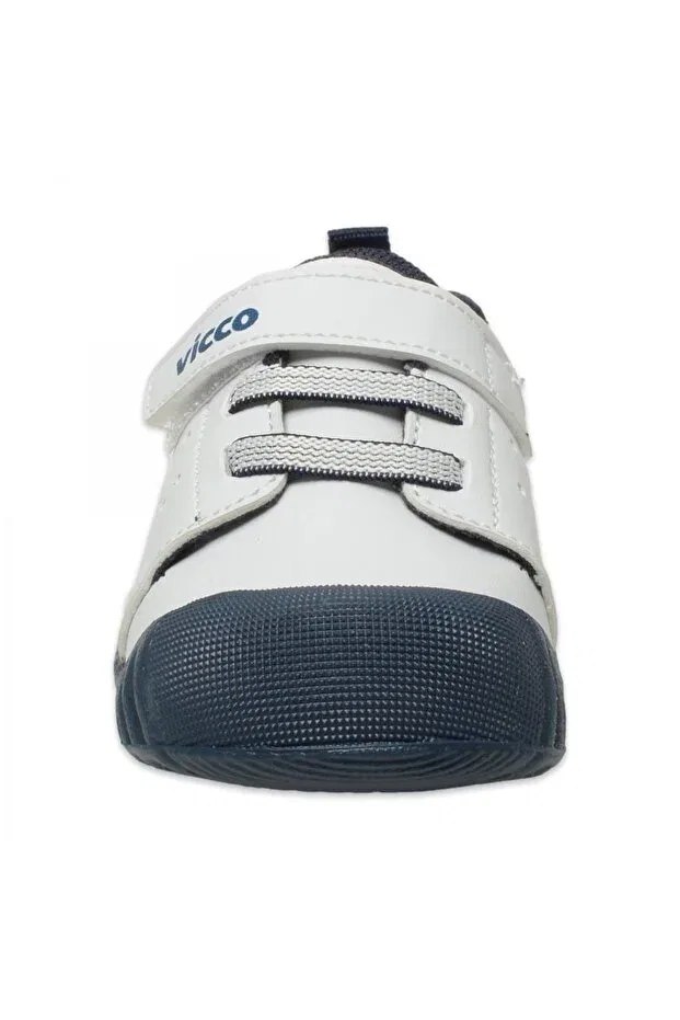 Детские спортивные туфли для девочек текстильные First Step Vicco, Синий — фото 3