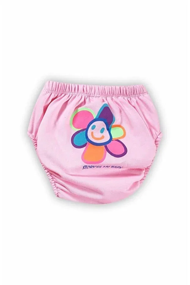 Детские трусы для девочек без швов Cotton combination 3-piece leak proof training pants Bonbonetti Chocolate Baby&Kids, Rose-Yellow-Pink — фото 4