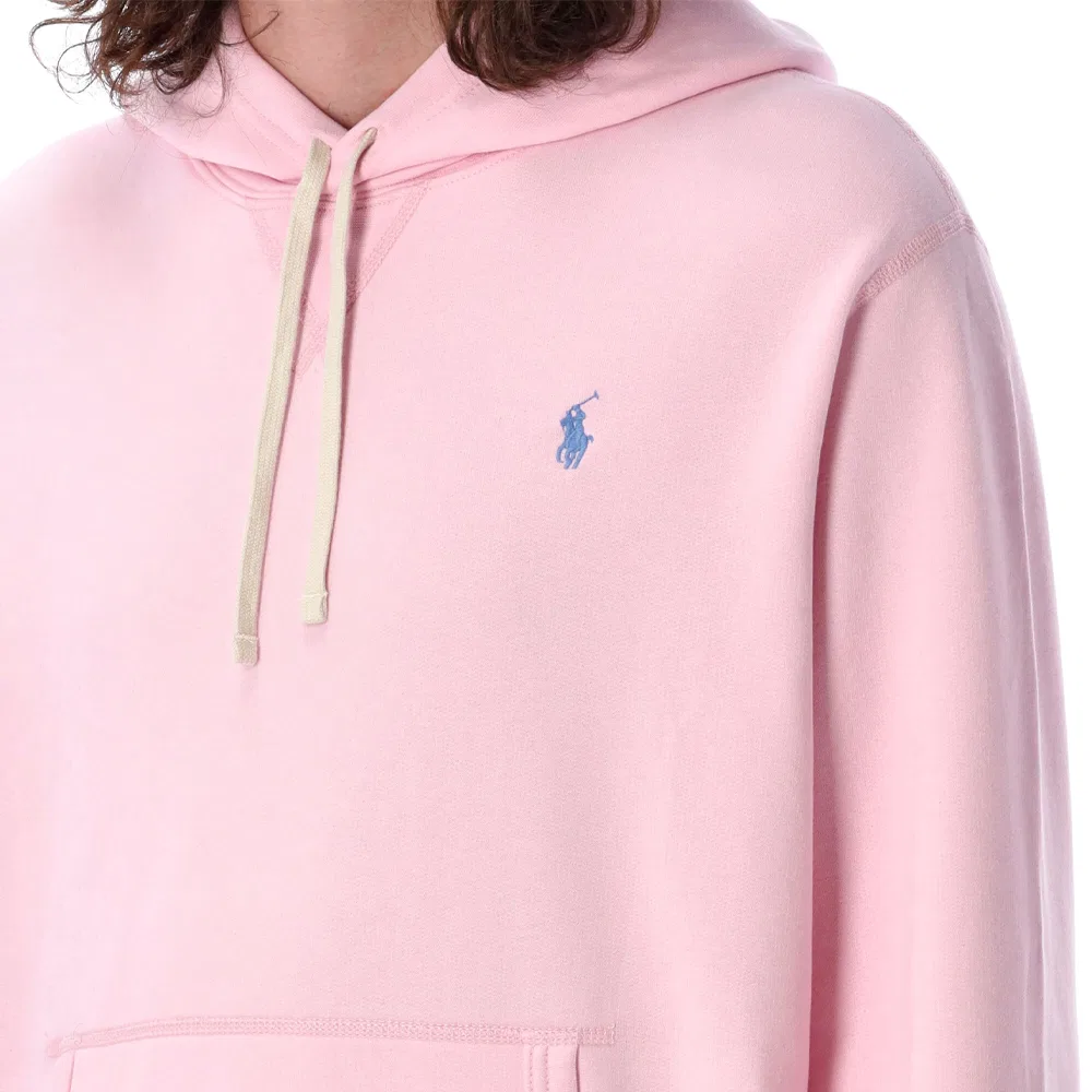 Мужское флисовый худи с длинным рукавом Polo Ralph Lauren, Pink — фото 4