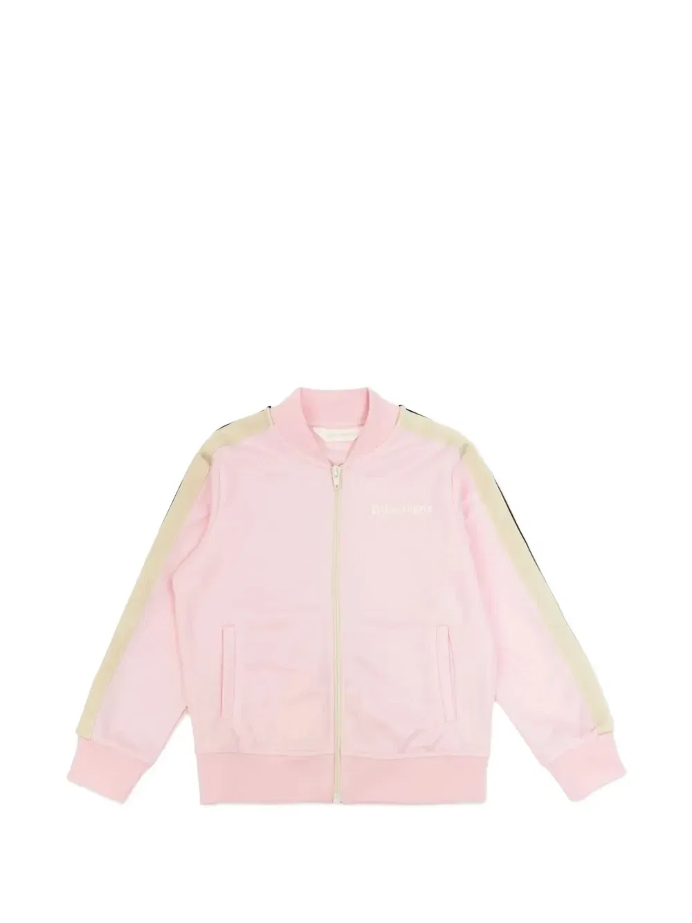 Полосатый свитшот с логотипом Palm Angels Kids, розовый