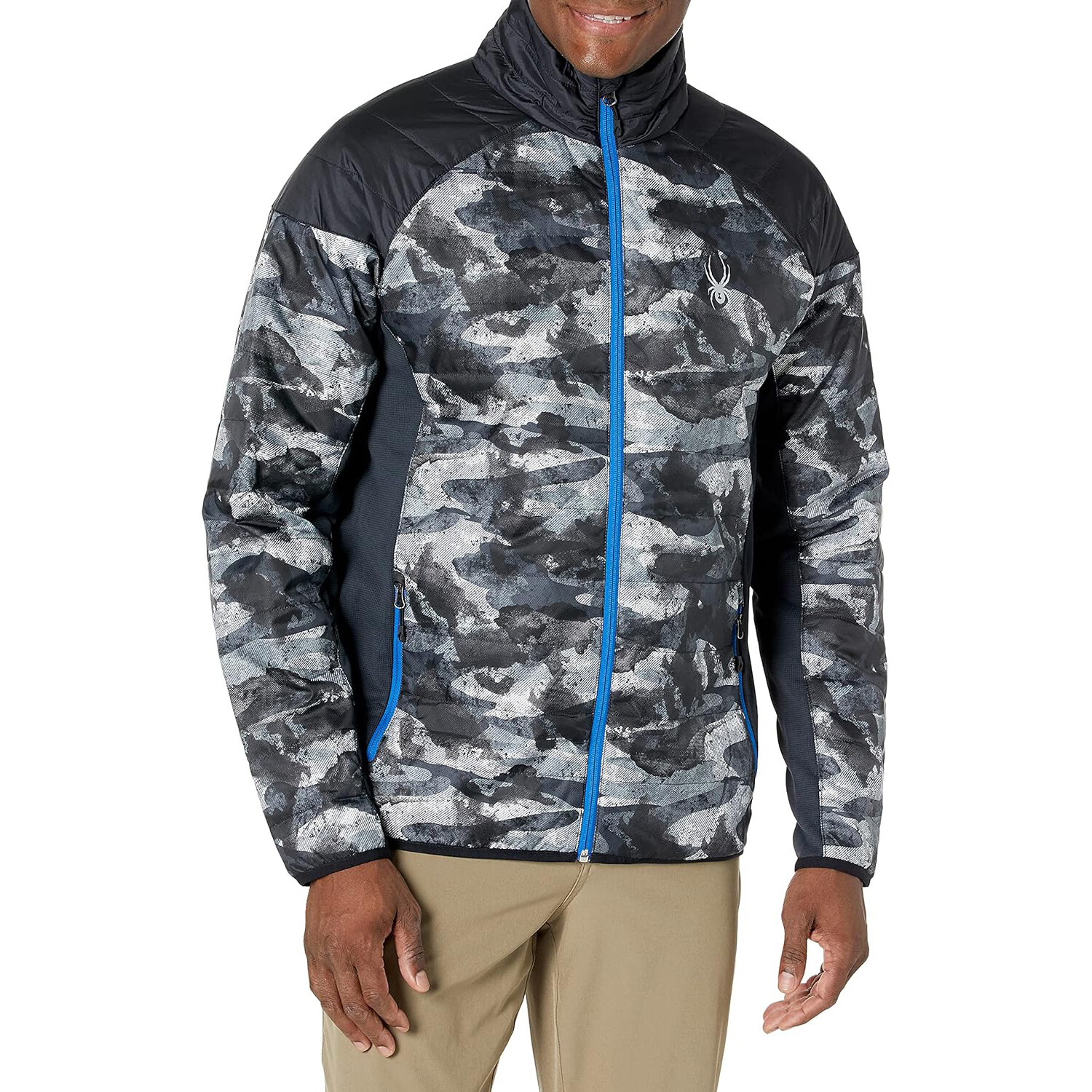 

Мужская куртка Spyder Glissade Primaloft, принт/черный/синий