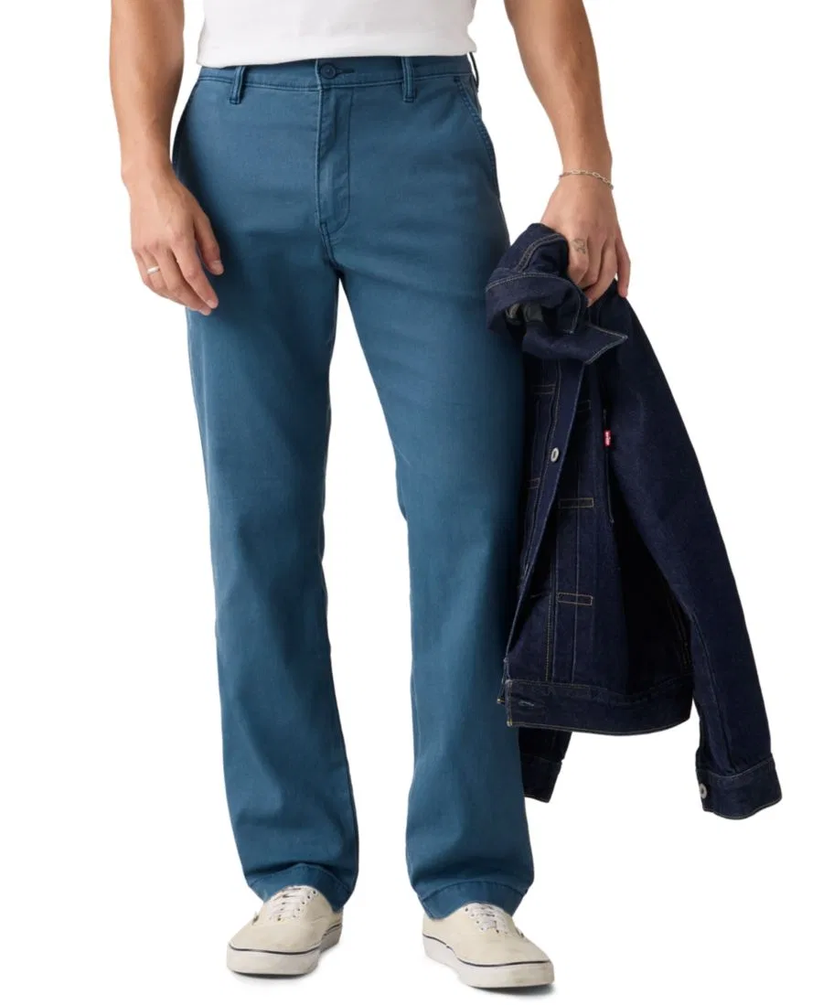 Брюки чинос прямого кроя с зауженным силуэтом Levi's, Eternal Sea — фото 4