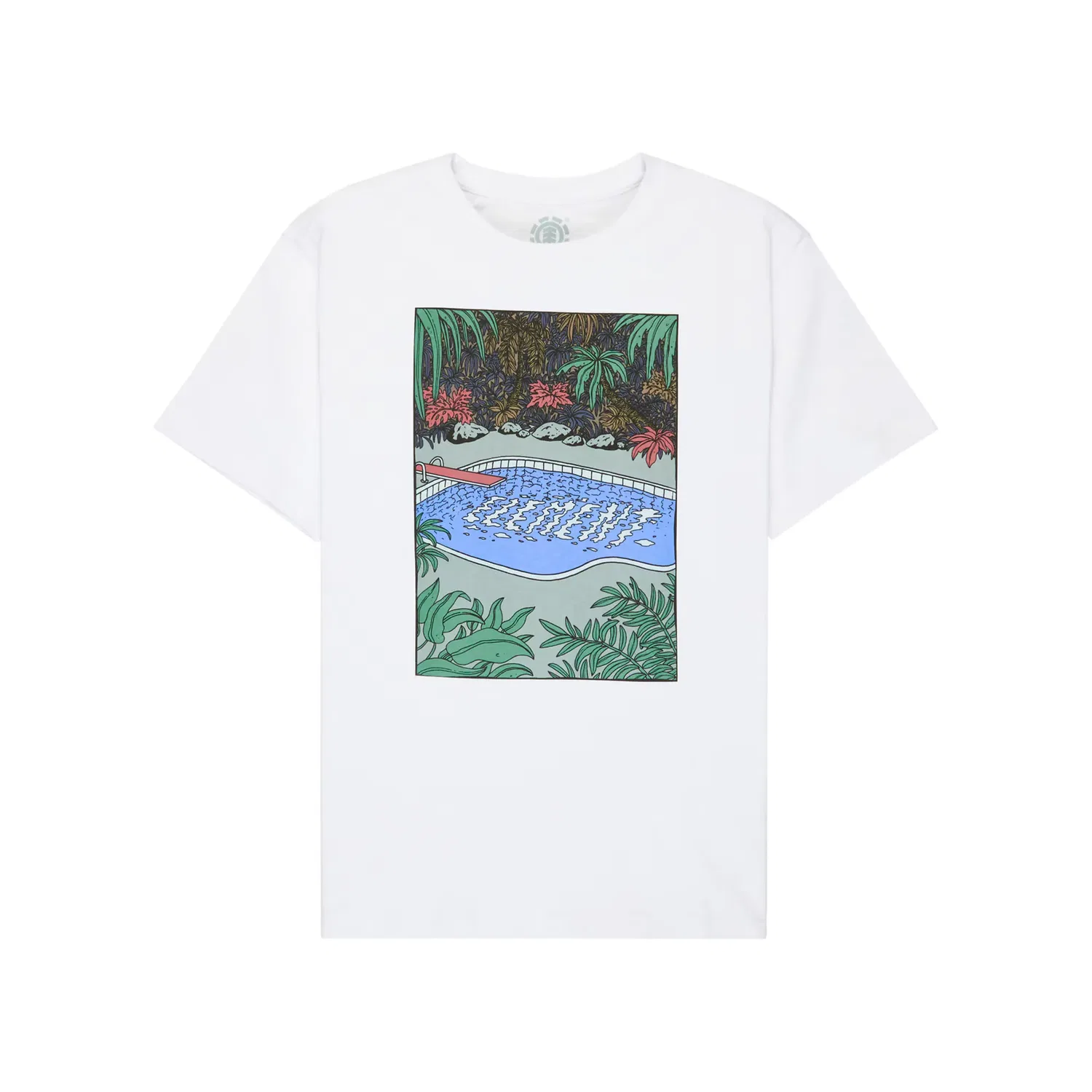 Детская футболка для мальчиков с принтом Poolside Element, Blanco — фото 4