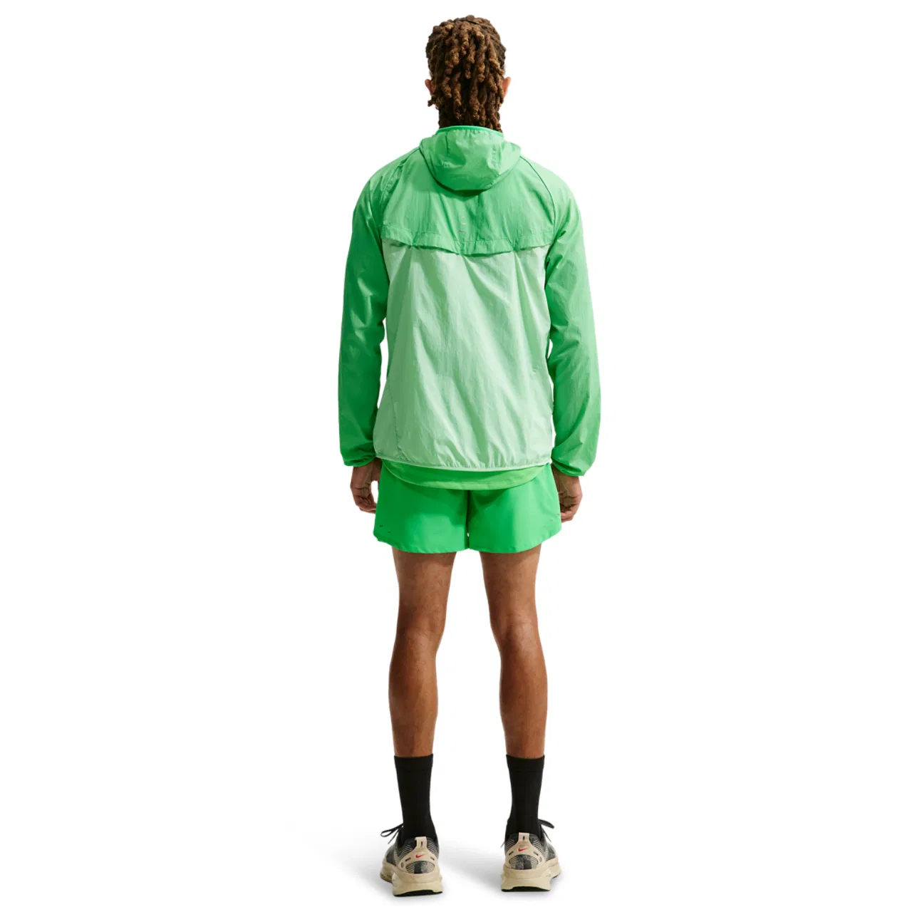 Мужские шорты с леггинсами Nike Dri-FIT Stride 2in1, Reflective Silver/Green Spark — фото 4