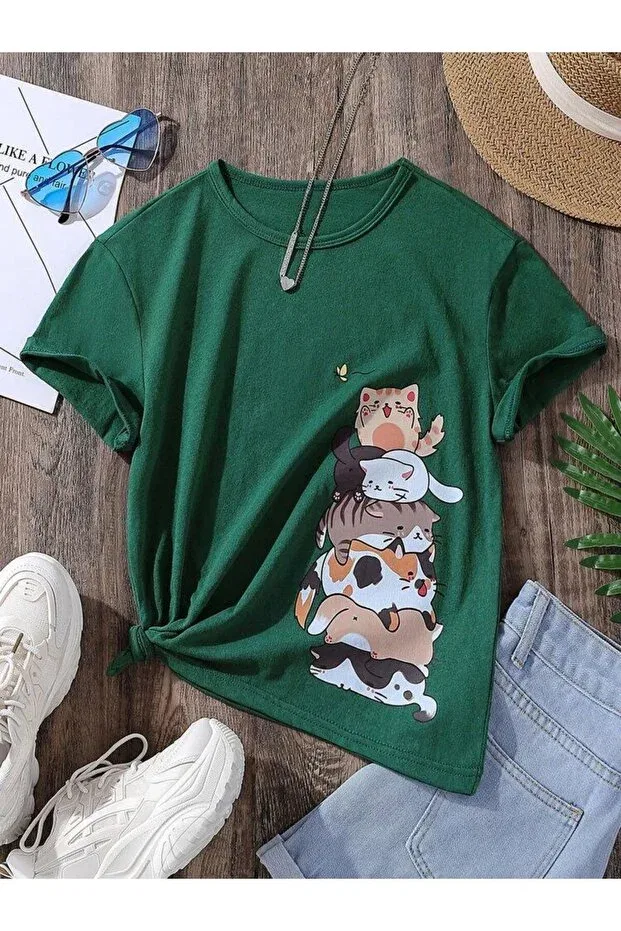 Детская футболка для девочек с принтом Daxis Sportwear Company, Green