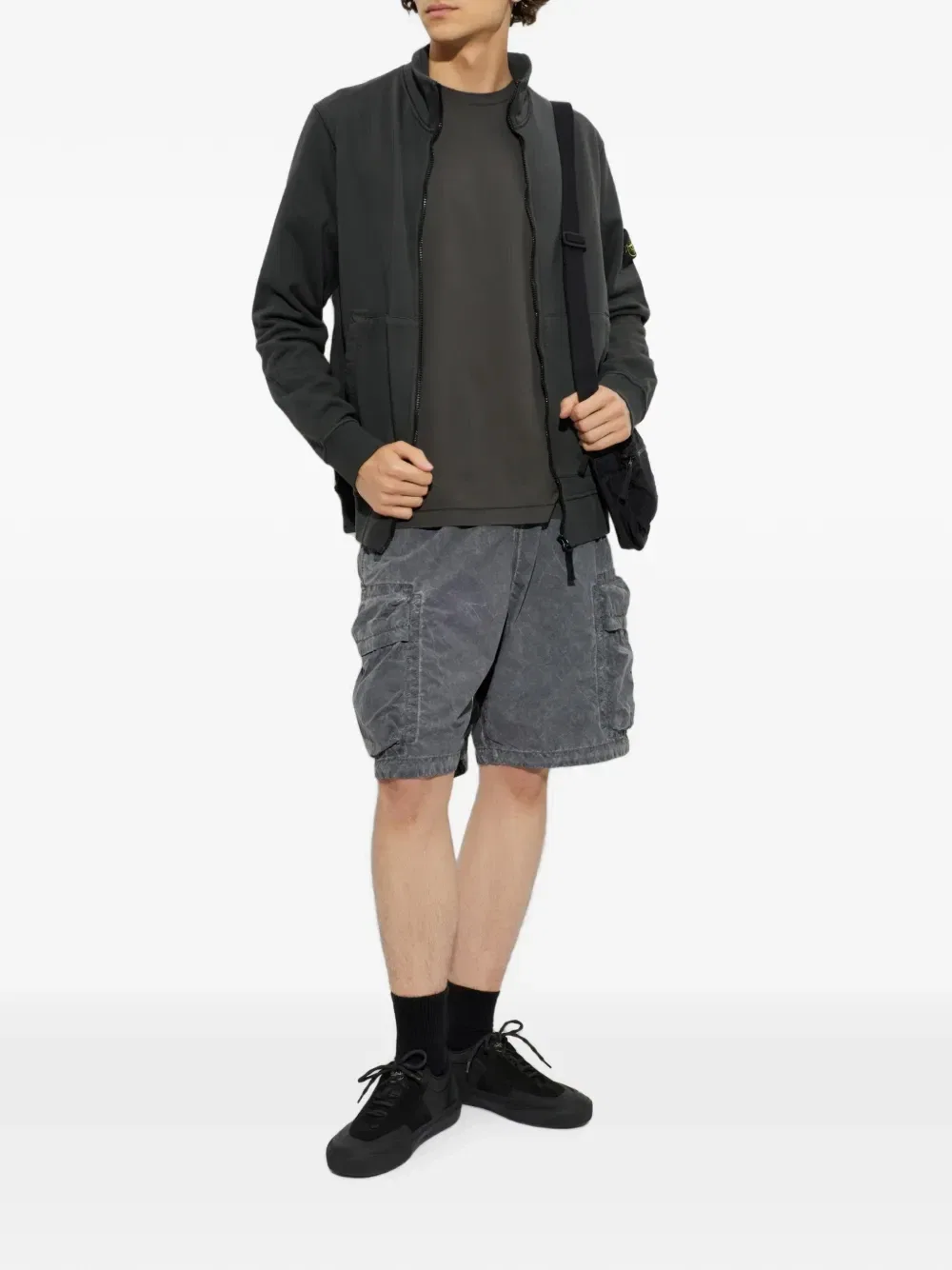 Свитер 6100063 из органического хлопка Stone Island, серый — фото 2