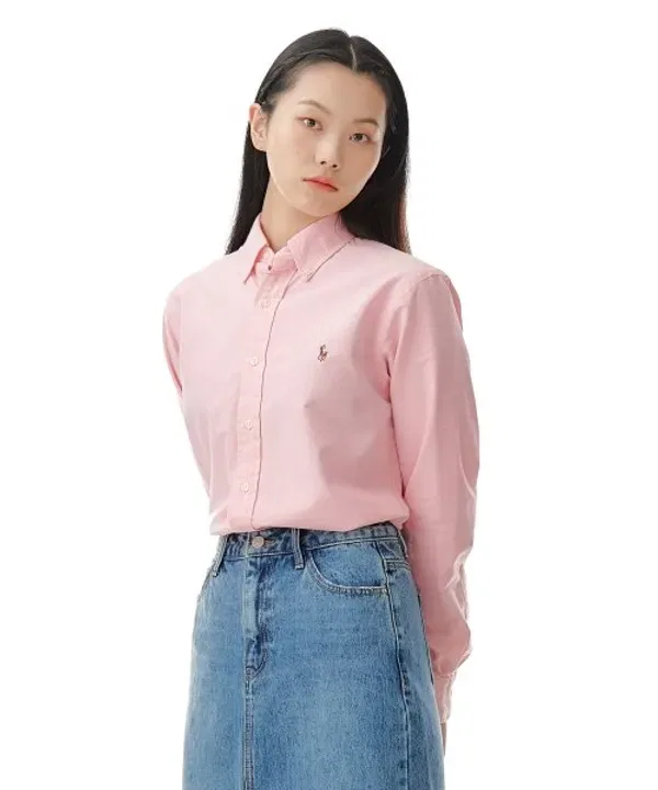 Оксфордская рубашка Custom Fit, Polo Ralph Lauren, розовый — фото 4