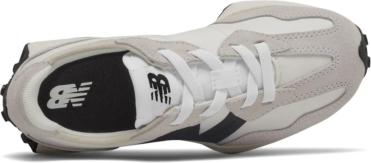 Детские кроссовки для девочек 327 New Balance, Silver Birch/Black — фото 4
