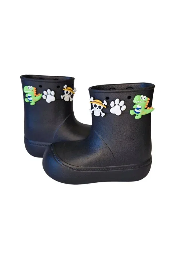 Детские сапоги водонепроницаемые Super star sock set Casabony, Black — фото 4