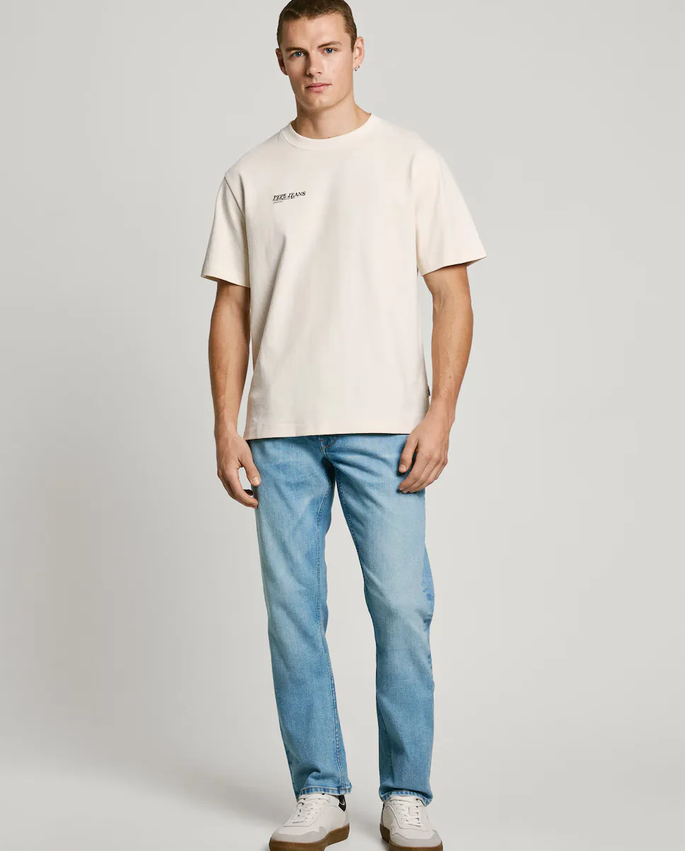 

Мужские джинсы Vaquero Cash fit regular с эффектом поношенности Pepe Jeans, синий