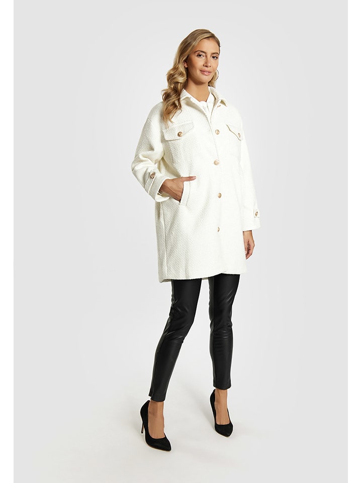 

Faina Белая рубашка-куртка