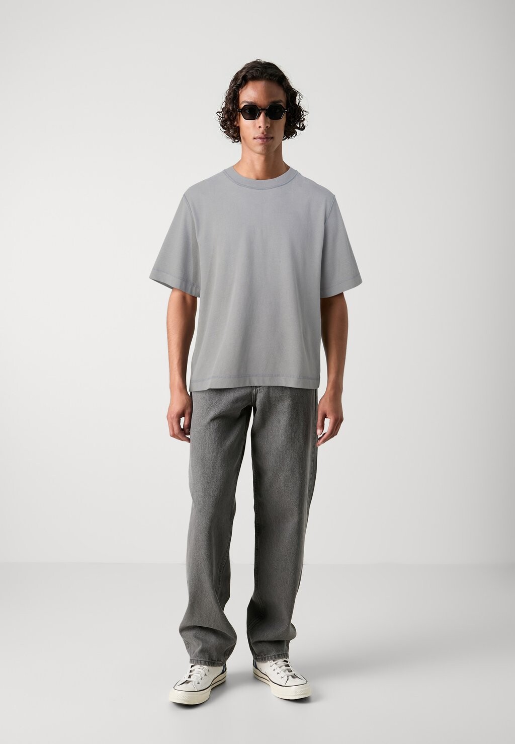 

Простая футболка CROP Abercrombie & Fitch, синий