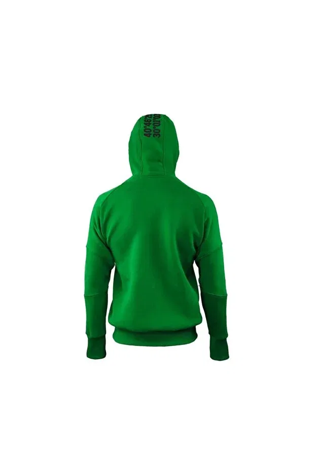 Детские свитшот для девочек с принтом Kocaelispor Zippered Children's Sweatshirt Sportrun, Green — фото 3
