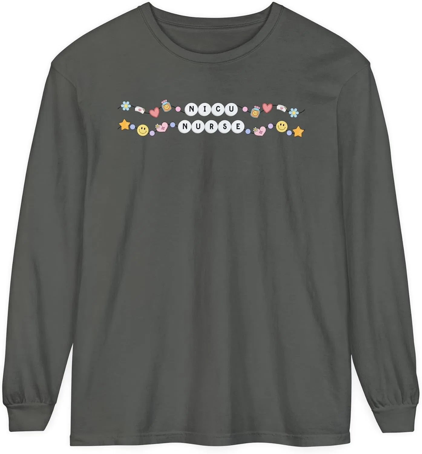 Женская футболка с длинным рукавом Comfort Colors 6014, Pepper