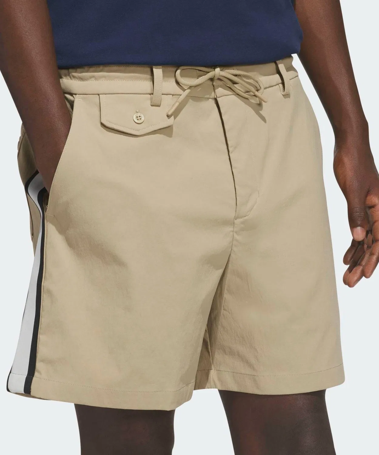 Мужские шорты с регулируемым поясом, модель Original Summer Shorts, Adidas, Beige — фото 4