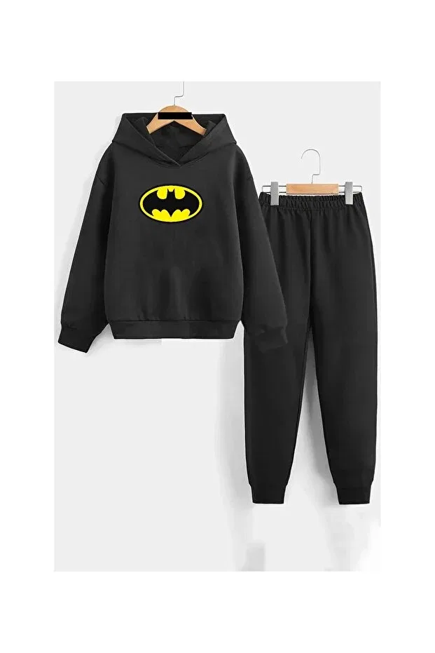 Детский комплект для девочек с принтом Batman Silatu, Black