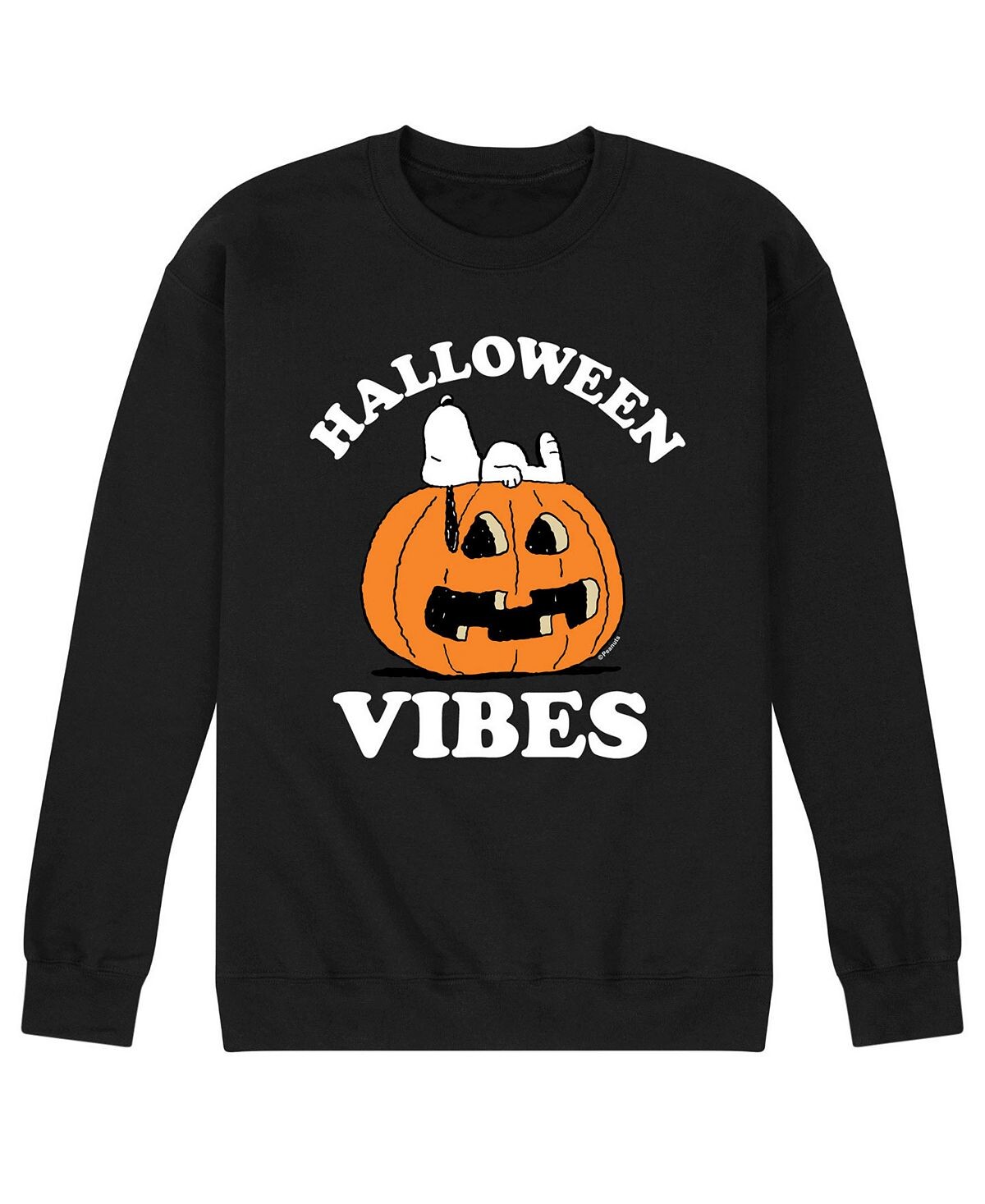 

Мужская флисовая футболка peanuts halloween vibes AIRWAVES, черный